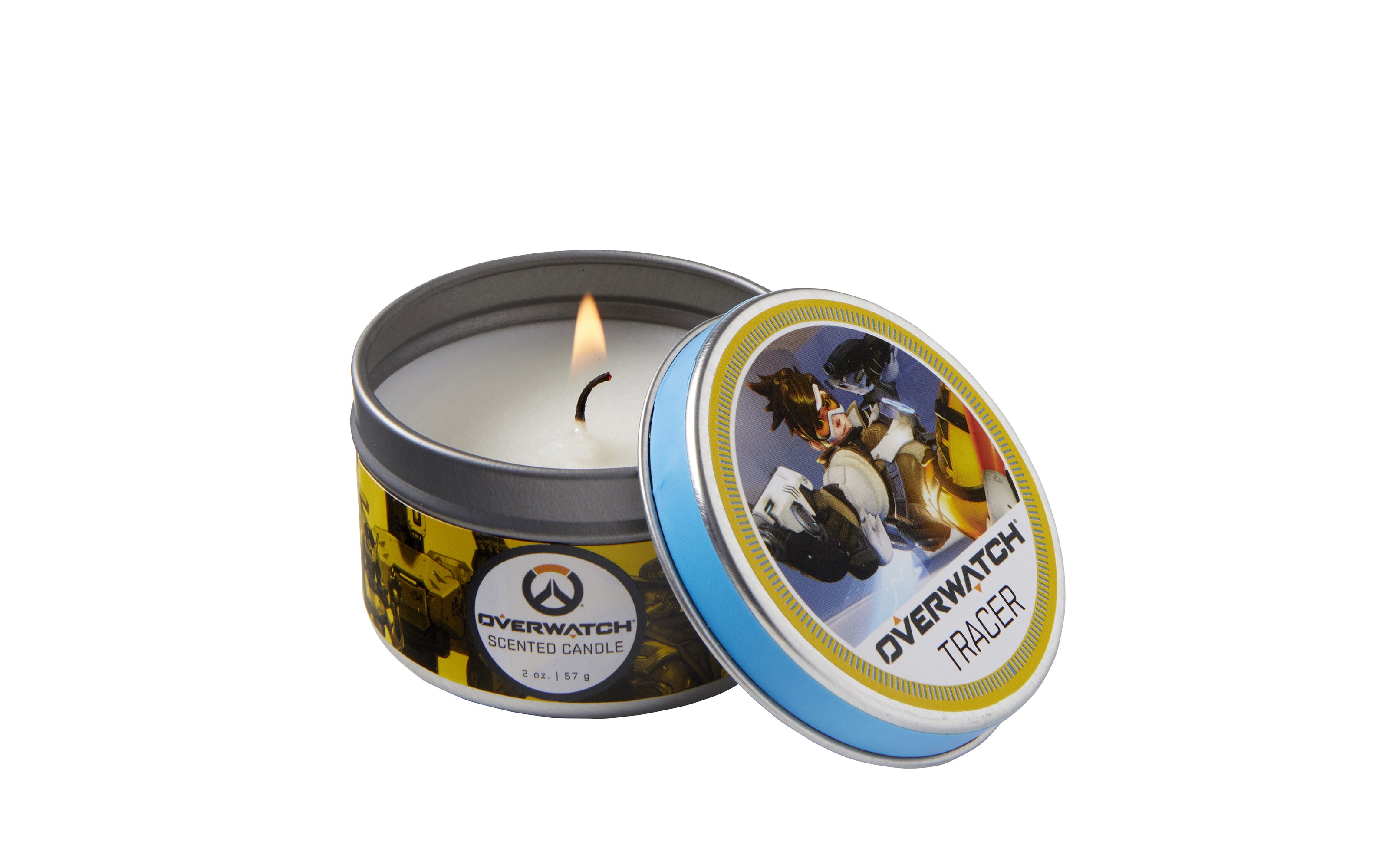 Overwatch Tracer Scented Candle - 2oz Video Game Themed Gift for Gamers | Perfect for Gaming Rooms, Bedrooms & Geek Decor