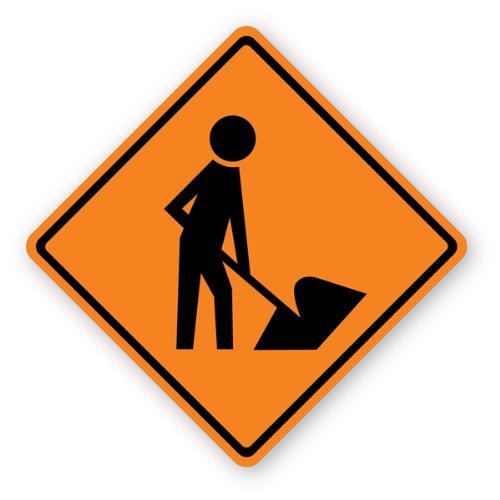 Peel & Stick Traffic and Street Sign Wall Decals - 24x24 Inch Construction Theme Removable Vinyl Stickers for Kids Room, Office Decor & Themed Parties