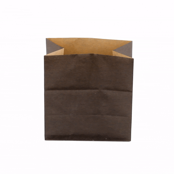 Eco-Friendly Black Paper Snack Bags 4x2.25x3.75 Inches - 100 Count Bulk Pack for Parties, Picnics & School Lunches | Small Food Storage Bags | Disposable Snack Pouches