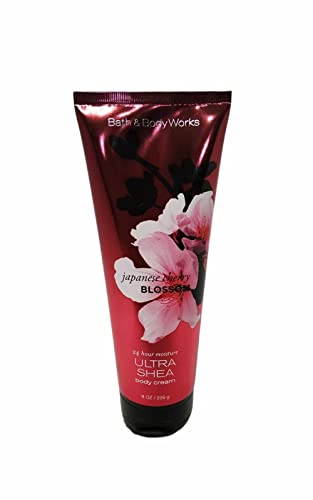 Bath & Body Works Ultra Shea Body Cream - Japanese Cherry Blossom Scent, 8 oz | Deeply Moisturizing Hand & Body Lotion for Dry Skin | Perfect for Daily Hydration & Gift Giving