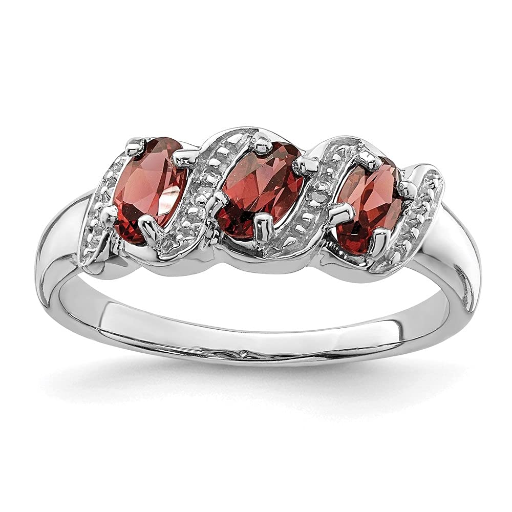 0.79ct Oval Cut Garnet & Diamond Accent Engagement Ring for Women - 14K Gold Wedding Band, Promise Ring, Anniversary Gift - Perfect for Proposals, Valentine's Day & Special Occasions