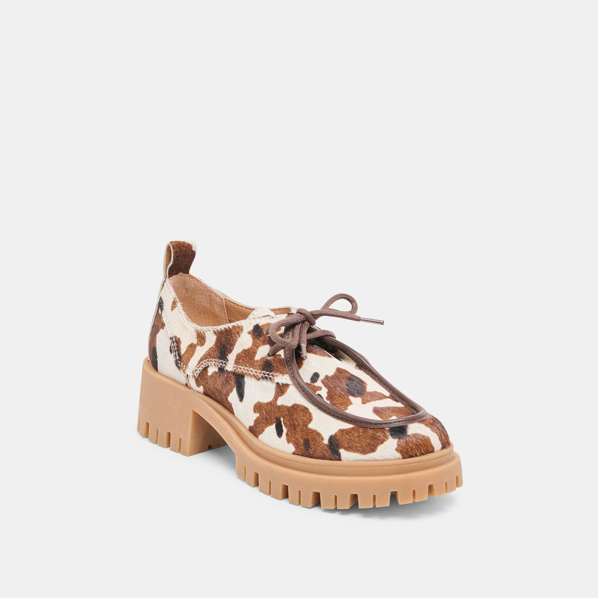 MILZA Loafers for Women - Genuine Cocoa Calf Hair Slip-On Shoes - Comfortable & Stylish for Office, Casual Wear & Travel