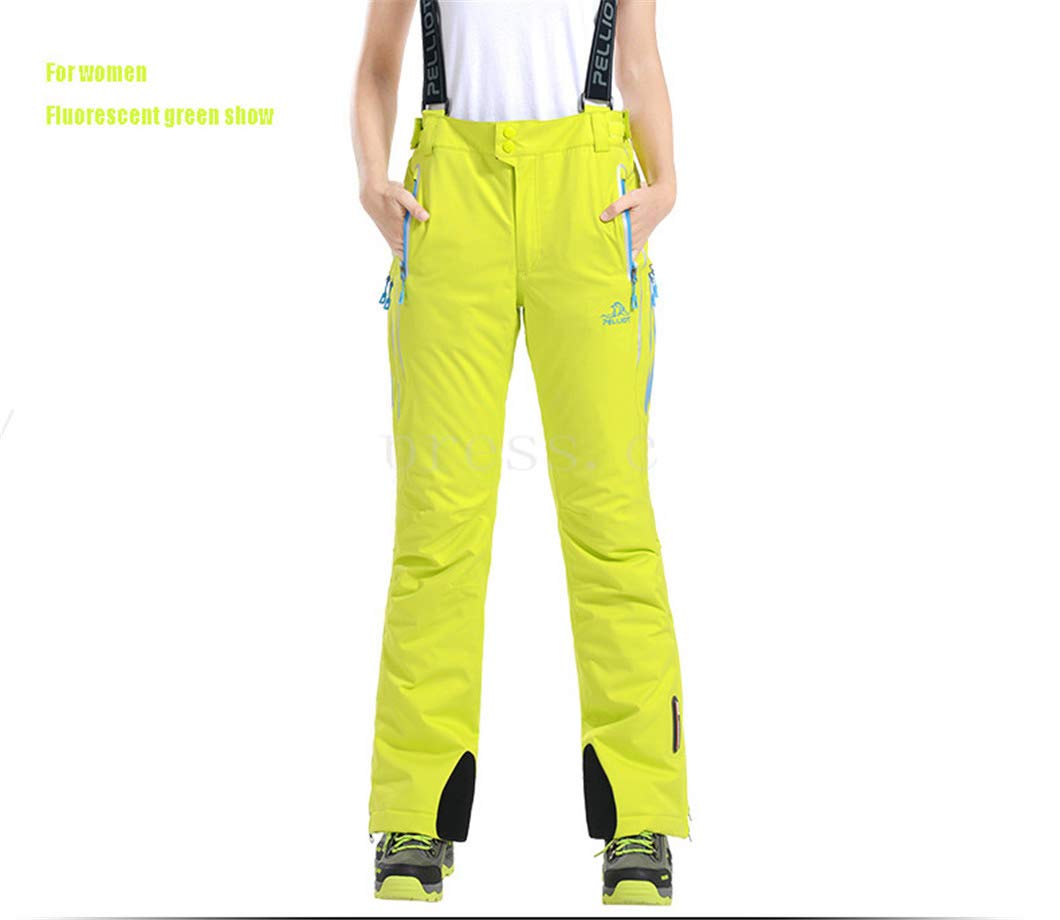 Waterproof Ski Pants for Men & Women - Breathable Winter Snow Pants with Suspenders - Warm Snowboarding & Skiing Gear for Outdoor Sports