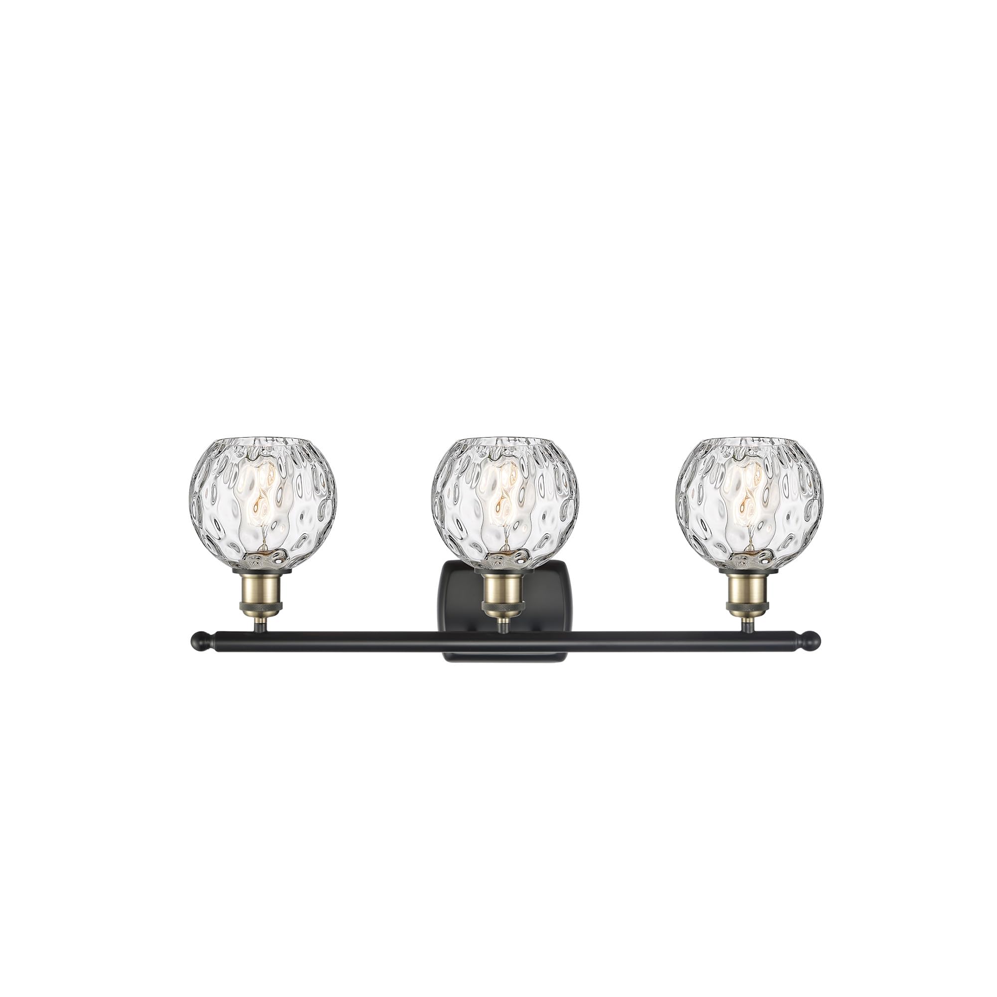 Innovations Lighting Athens Water Glass 3-Light Bathroom Vanity Light - Industrial Style, 11