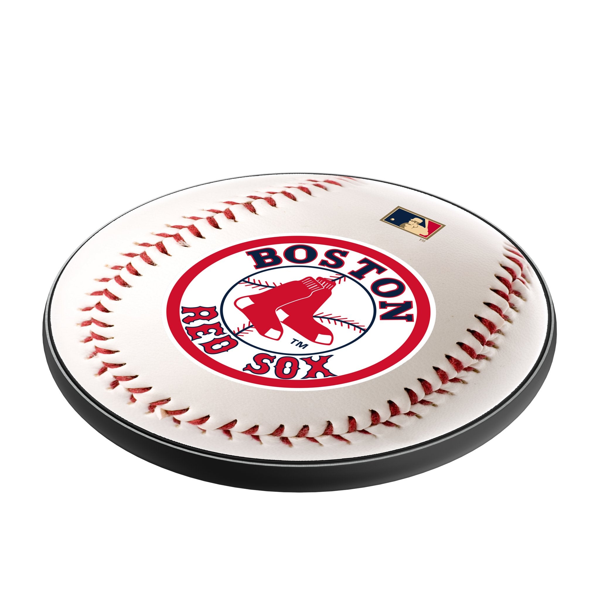 Boston Red Sox 1976 & 2008 Cooperstown Collection Baseball 15W Fast Wireless Charger - Perfect for Home, Office & Sports Fan Gifts