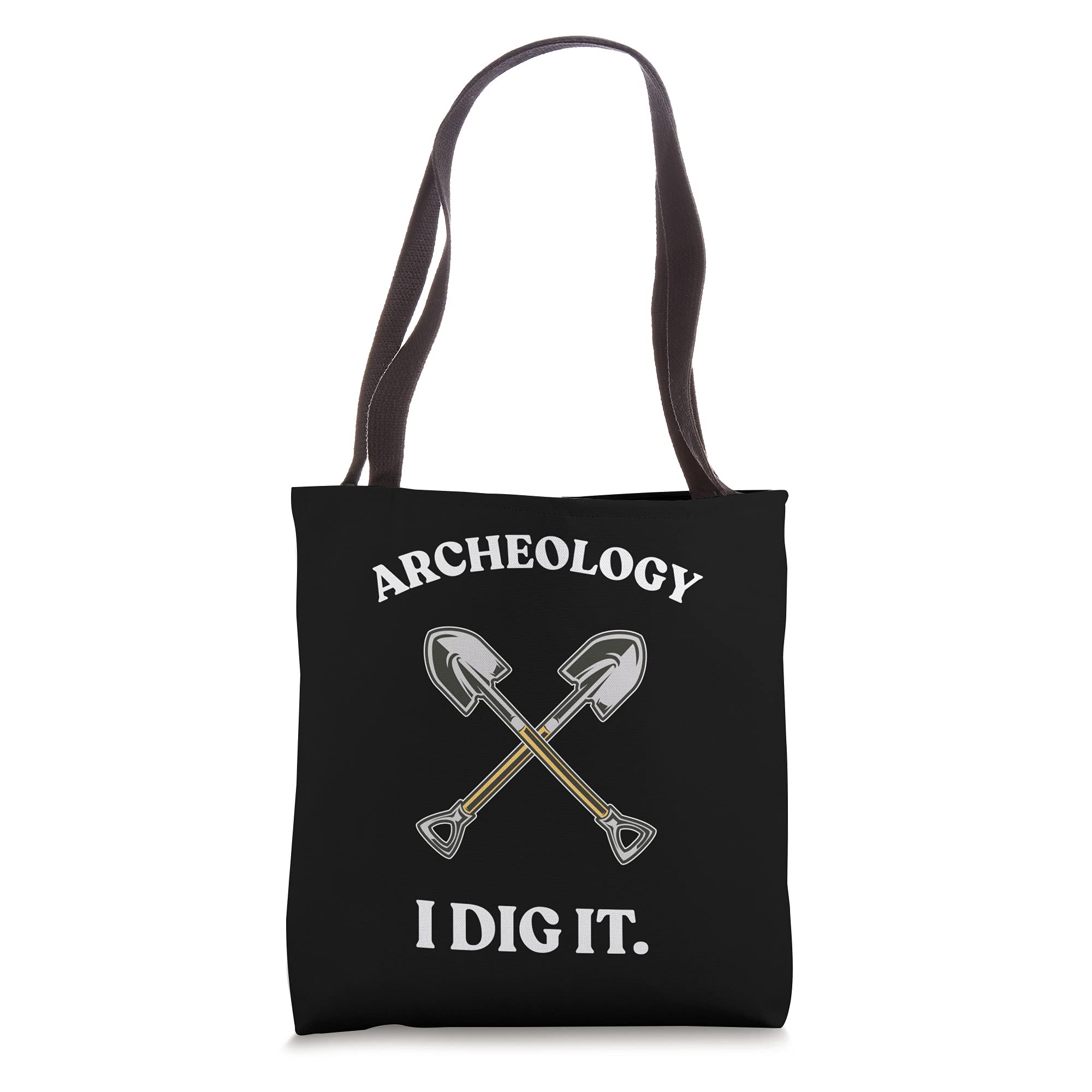 Fossil Archaeology Tool Kit Funny Tote Bag - Durable Canvas Tote for Paleontology Enthusiasts & Science Gifts - Perfect for Field Work, Museum Visits & School Projects