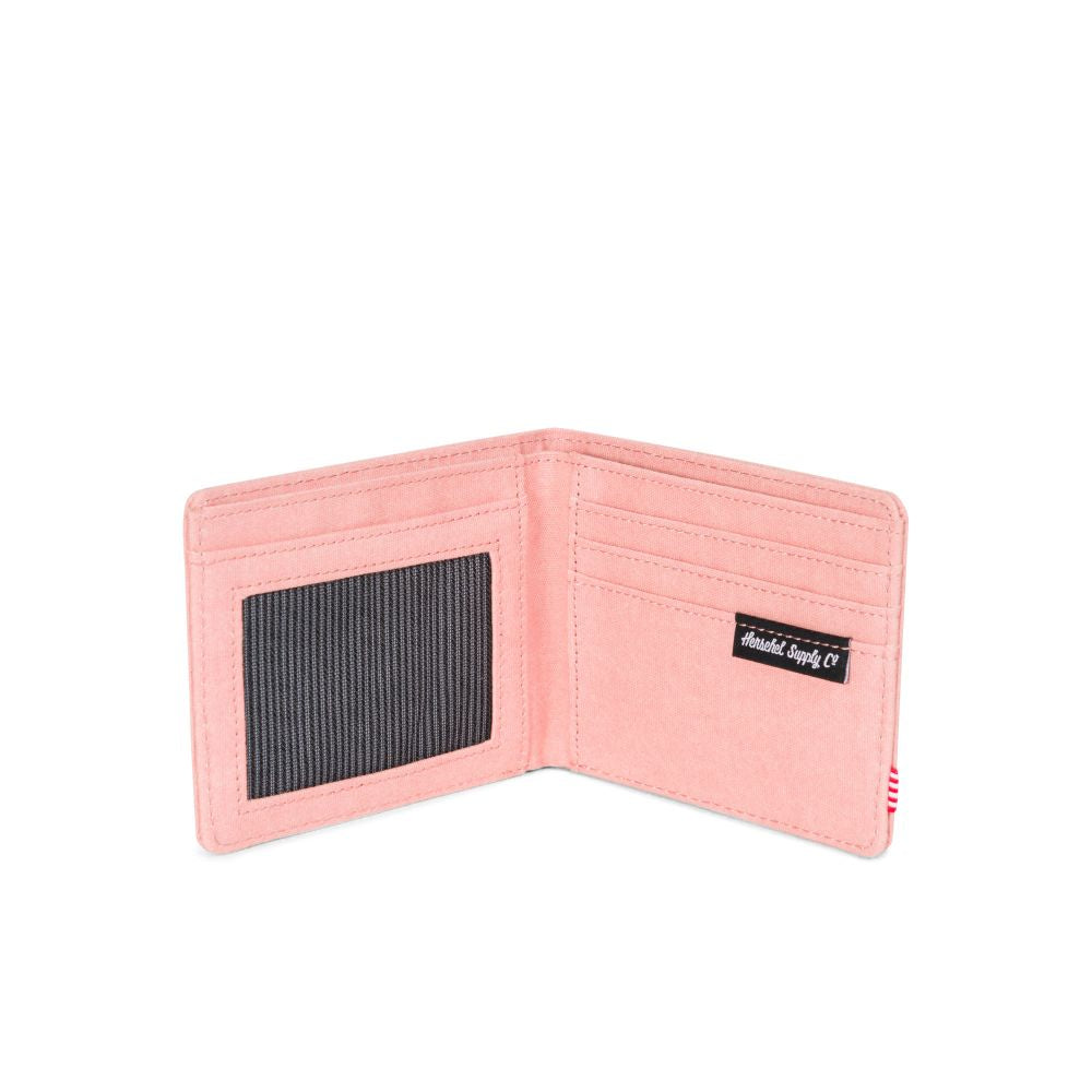Herschel Hank Canvas Wallet - Strawberry Ice | Slim RFID Blocking Bifold Wallet for Men & Women | Perfect for Travel, Everyday Use & Minimalist Lifestyle