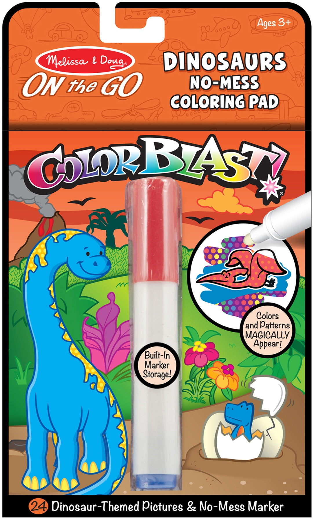 Melissa & Doug On The Go Color Blast - Mess-Free Water Wow Coloring Book for Kids - Perfect for Travel, Restaurants & Quiet Playtime