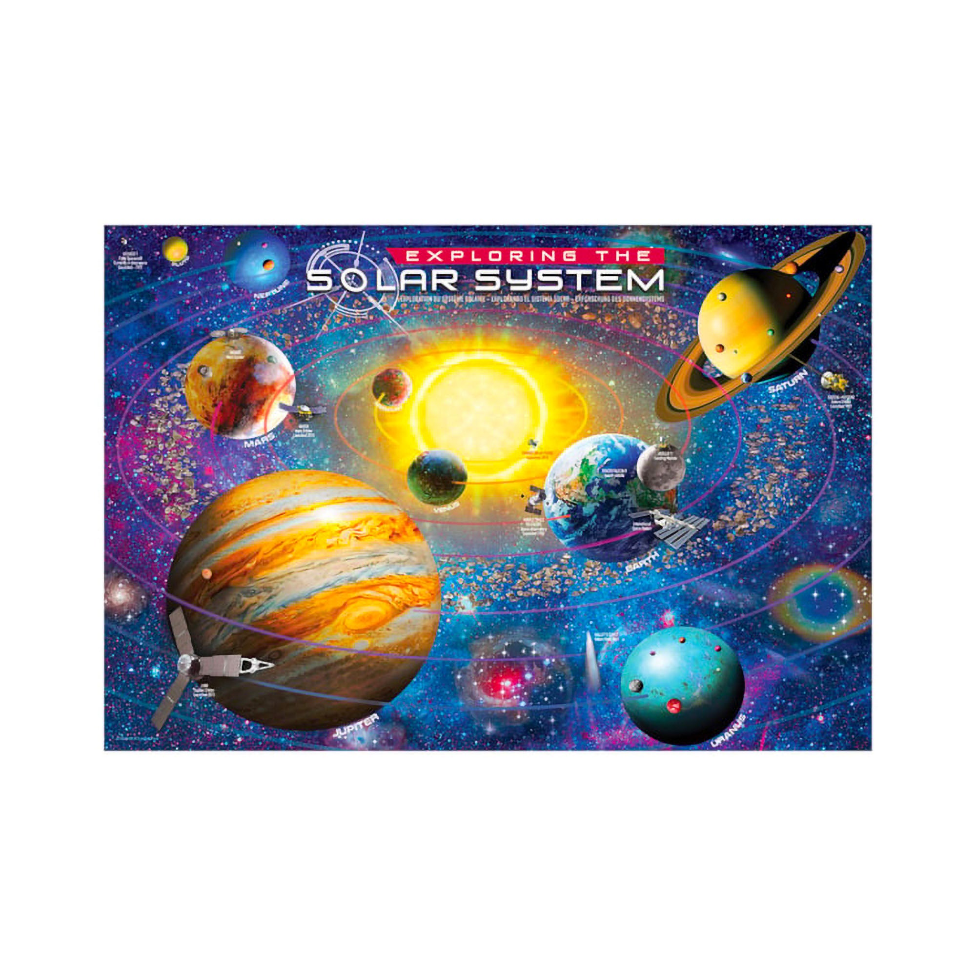 100 Piece Solar System Puzzle Lunch Box - Fun Educational Toy for Kids, Perfect for School, Travel & Family Game Night