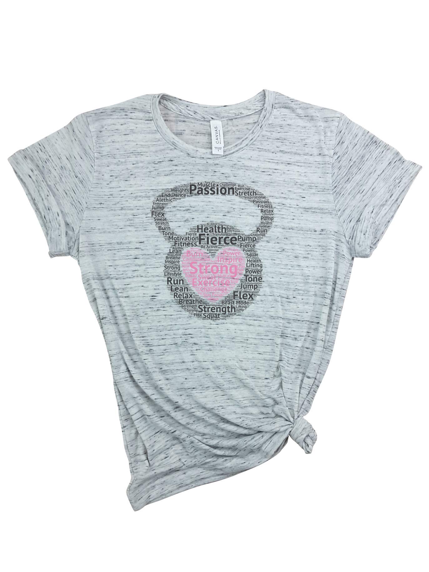Kettlebell - 'Cardio is Hardio' Funny Workout Shirt for Women | Gym Tank Top | Yoga & Fitness Apparel | Weight Lifting Tee | Perfect for Gym, Yoga, and Cardio Workouts