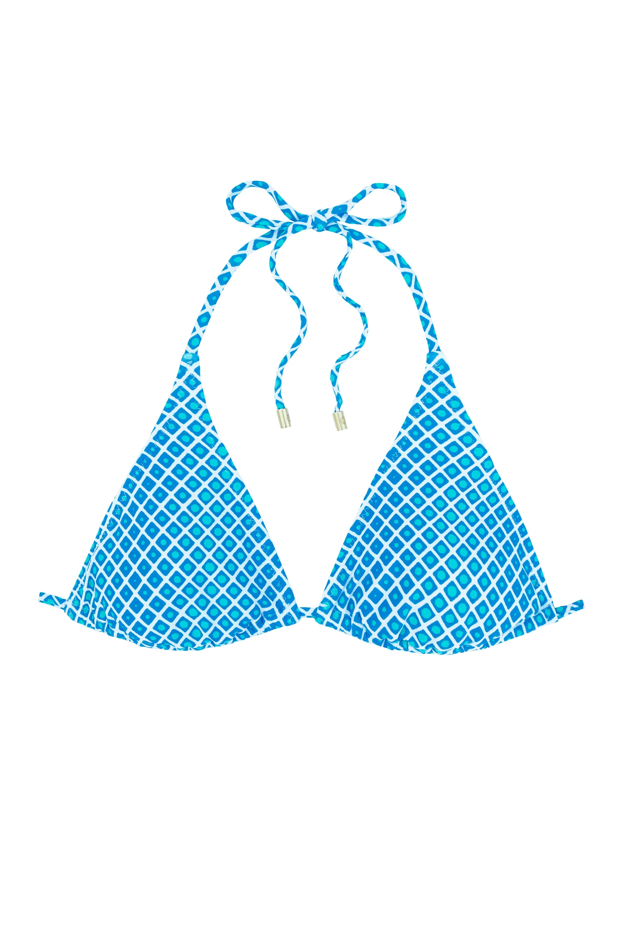 Ombre Geo String Bikini Top for Women - Sexy Beachwear for Summer Vacation & Pool Party