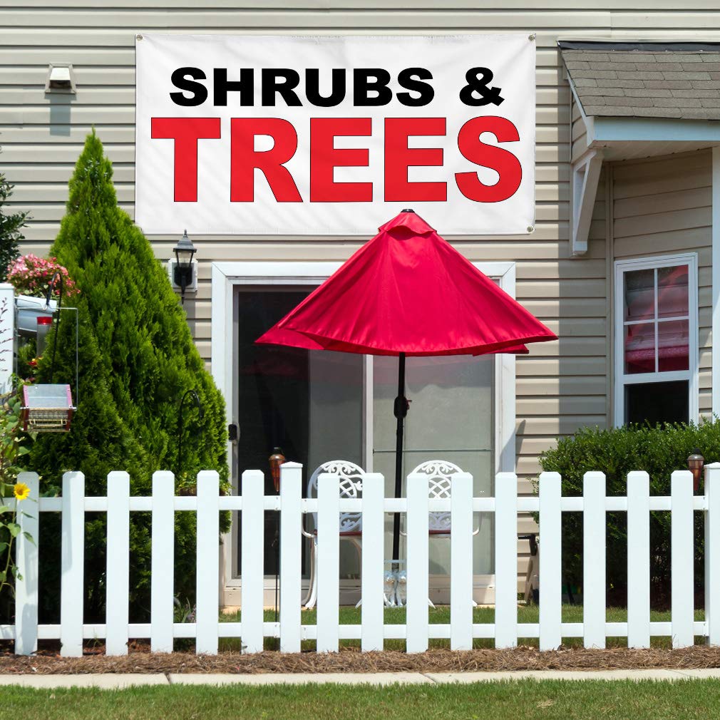 Durable Vinyl Banner for Outdoor Business & Yard Signs - Weatherproof, Multiple Sizes (60x144 Inches) with 10 Grommets - Ideal for Shrubs, Trees, Industrial & Commercial Use - Perfect for Events, Advertising & Property Marking