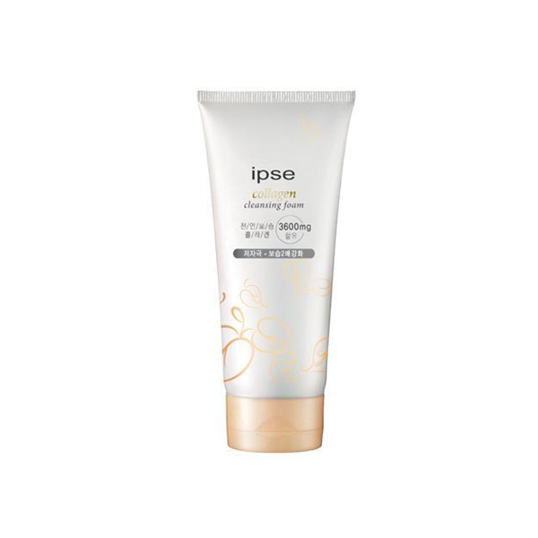 IPSE Collagen Cleansing Foam - Deep Pore Facial Cleanser for Glowing Skin | Gentle Exfoliating & Hydrating Face Wash | Perfect for Daily Skincare & Makeup Removal