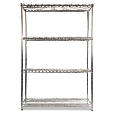 Alera® NSF Certified 4-Tier Industrial Wire Shelving Unit - 48