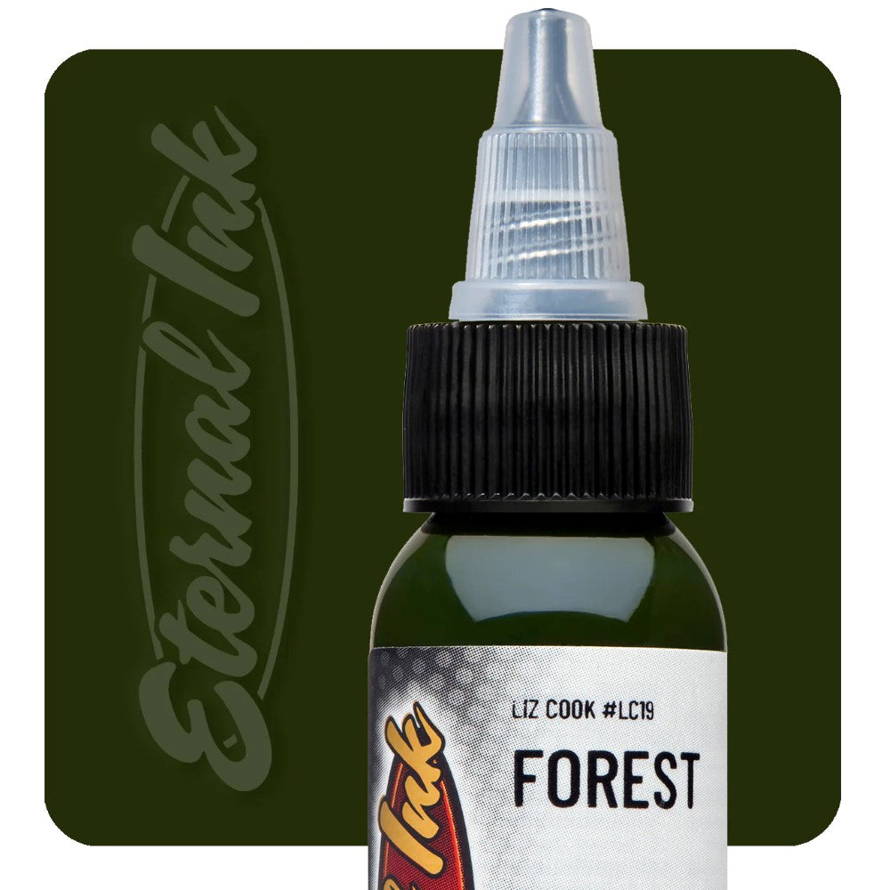 Eternal Ink Liz Cook Forest - Premium Tattoo Ink for Professional Artists - Perfect for Realistic Nature Tattoos and Botanical Designs
