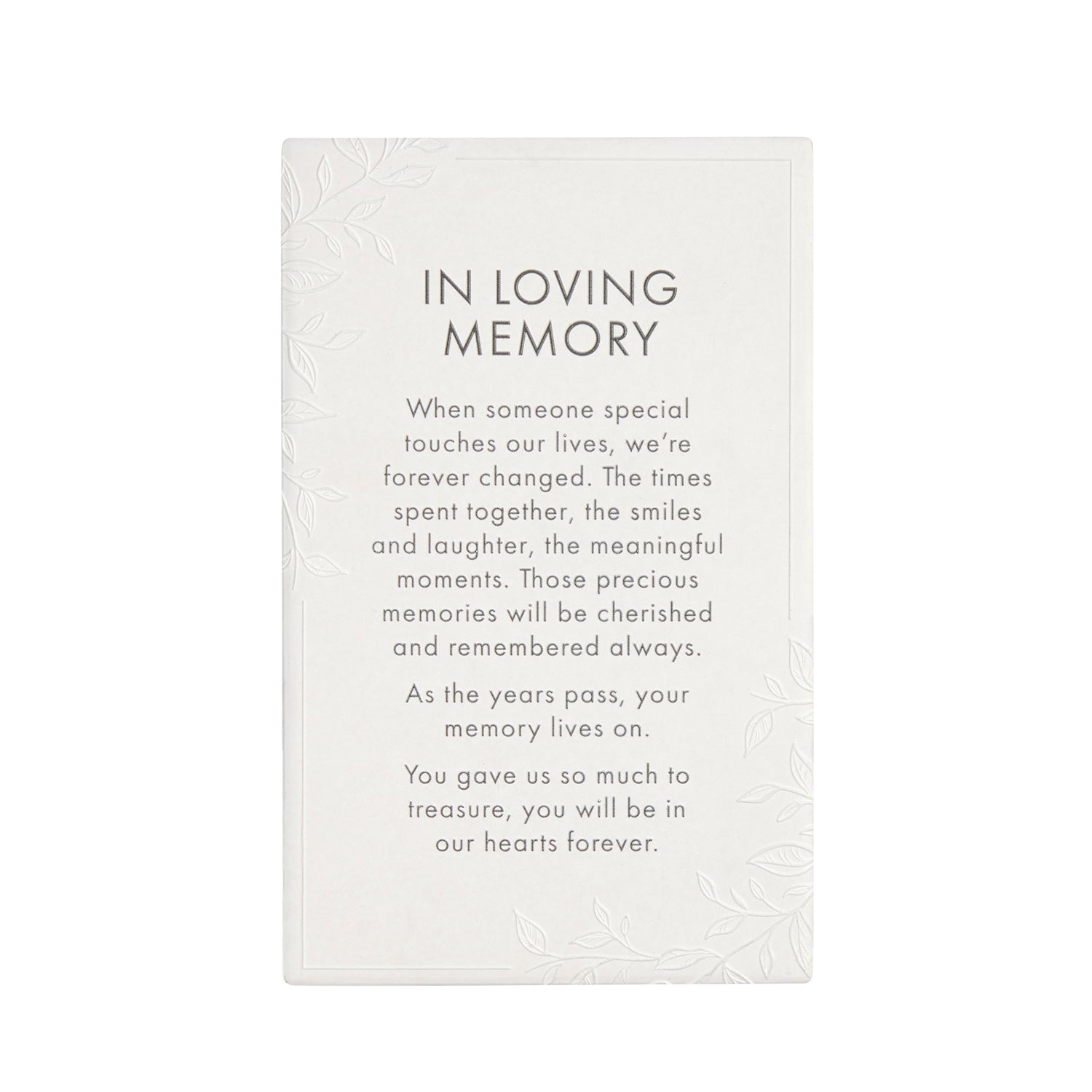Precious Quotes In Loving Memory - Heartfelt Memorial Gifts for Loss of Loved Ones - Perfect for Sympathy Cards, Funeral Decorations & Remembrance Keepsakes