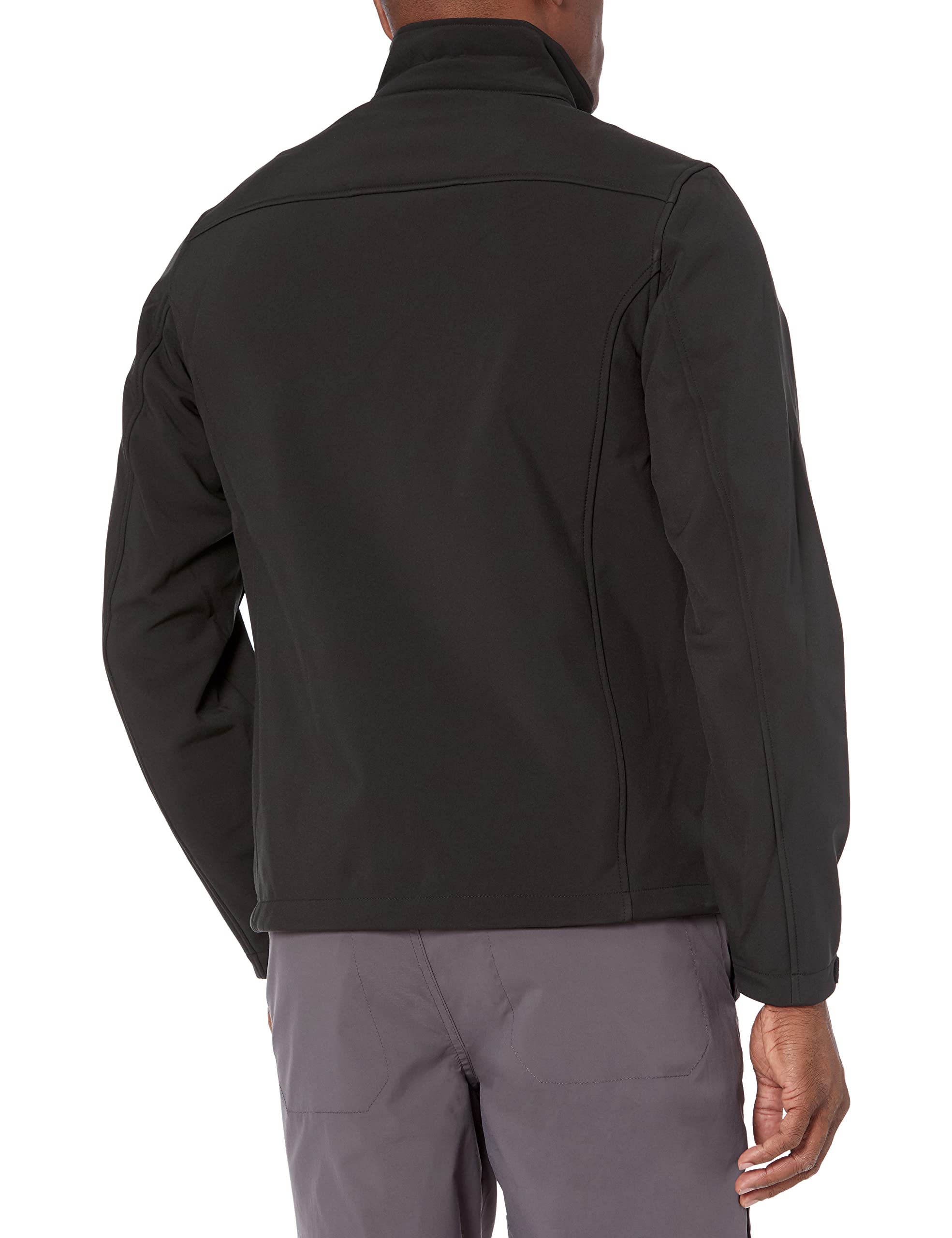 Amazon Essentials Men's Water-Resistant Softshell Jacket - Lightweight Windproof Outdoor Jacket for Hiking, Camping & Everyday Wear