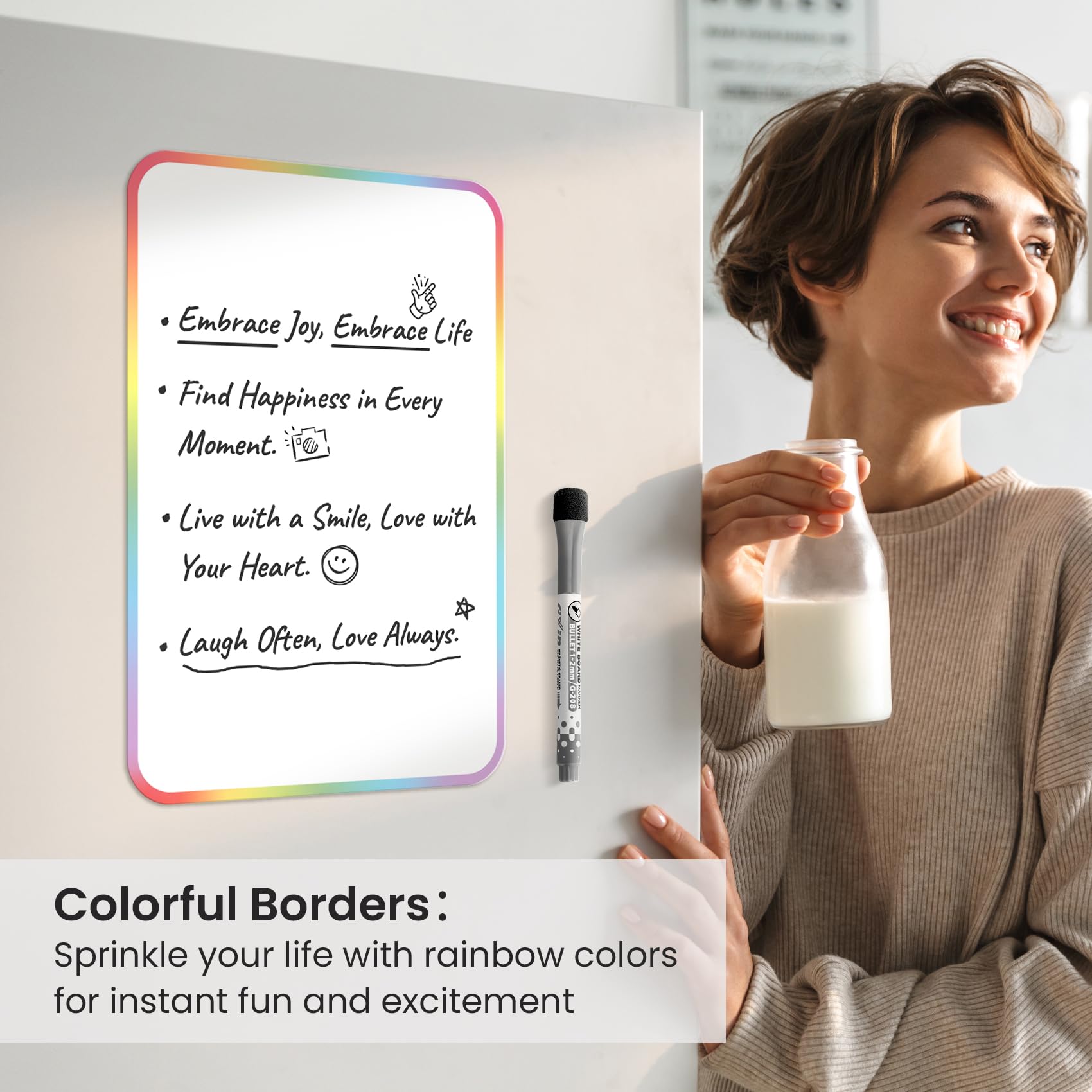 Magnetic Dry Erase Board for Refrigerator - 12