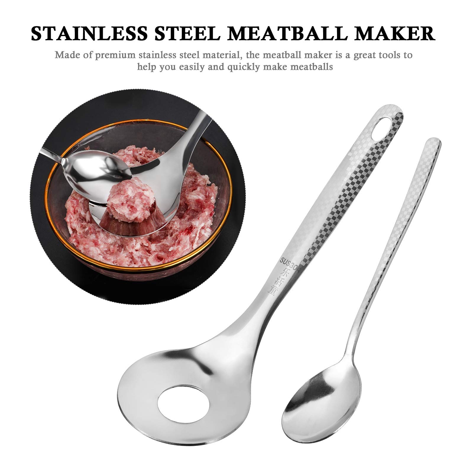2-Pack Non-Stick Meatball Maker & Melon Baller - Kitchen Gadget for Perfect Meatballs & Fruit Scooping - Ideal for Baking, Cooking, and Food Prep at Home