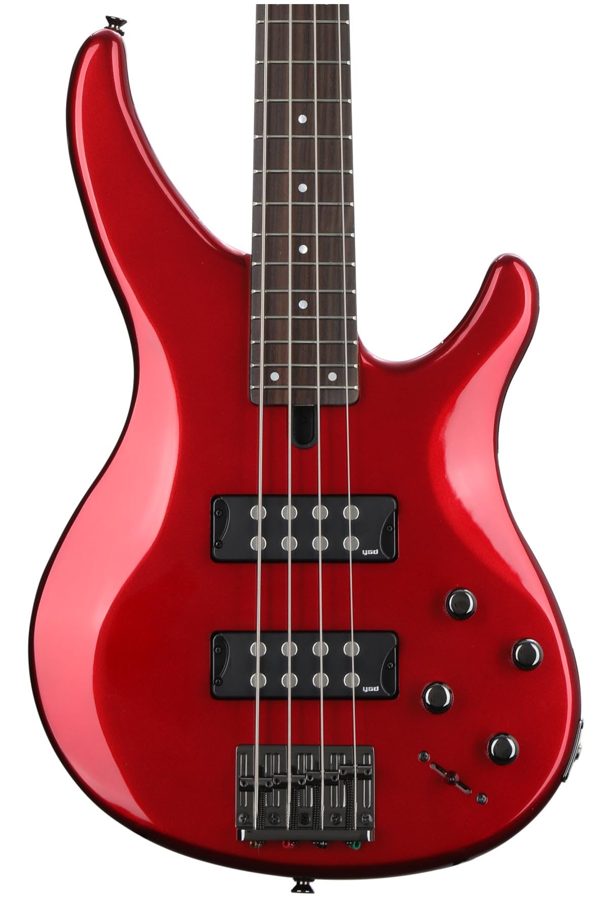 Yamaha TRBX304 4-String Electric Bass Guitar in Candy Apple Red - Perfect for Live Performances, Studio Recording & Rock Music
