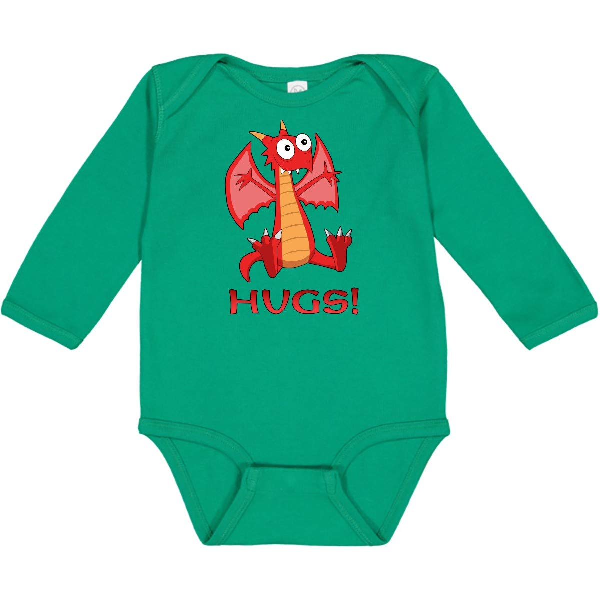 Inktastic Dragon Hugs Baby Creeper - Cozy Long Sleeve for Playtime