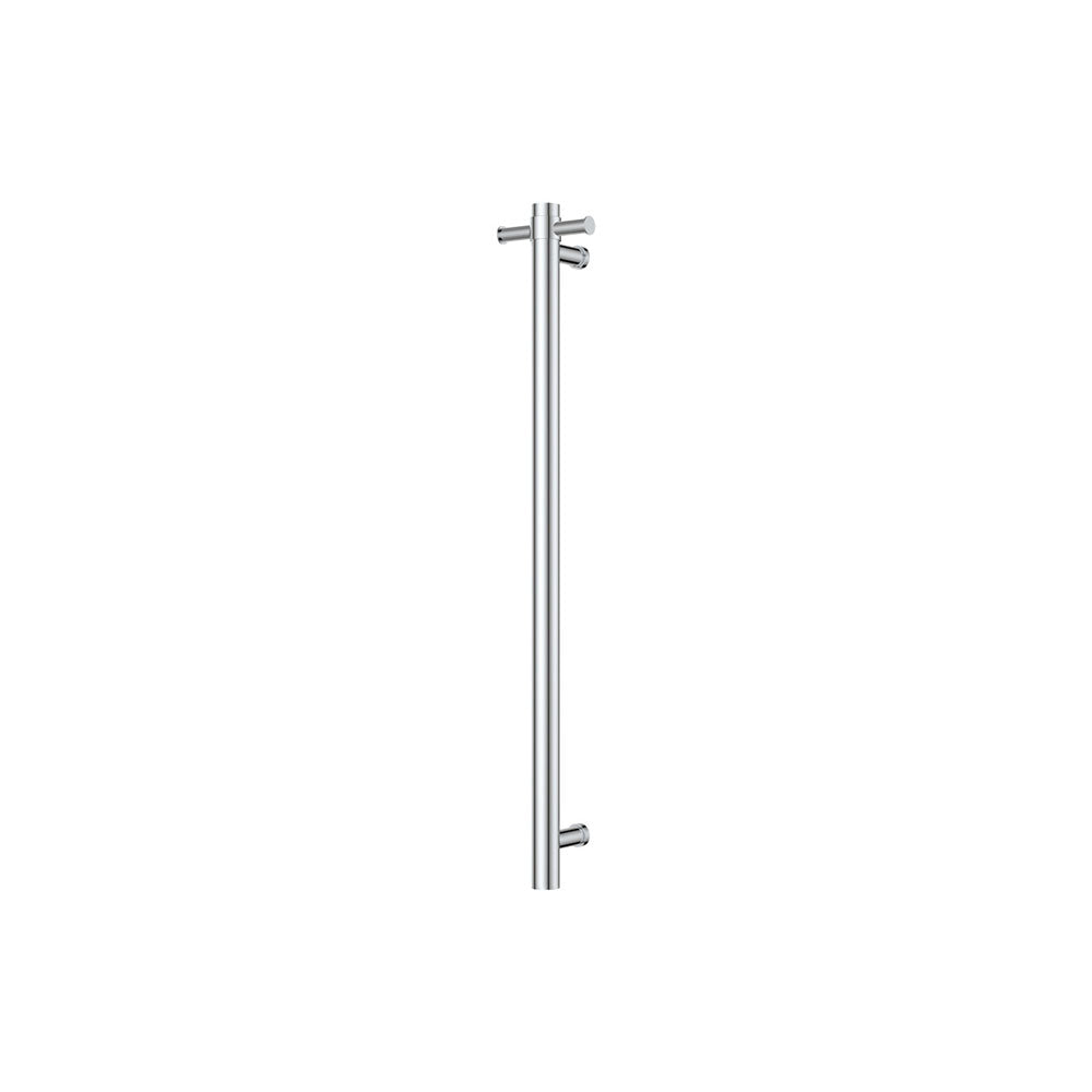Fienza Isabella 827900 Vertical Heated Towel Rail - 100 x 900mm Chrome Finish | Bathroom Heated Towel Warmer for Spa, Luxury Home & Hotel Use