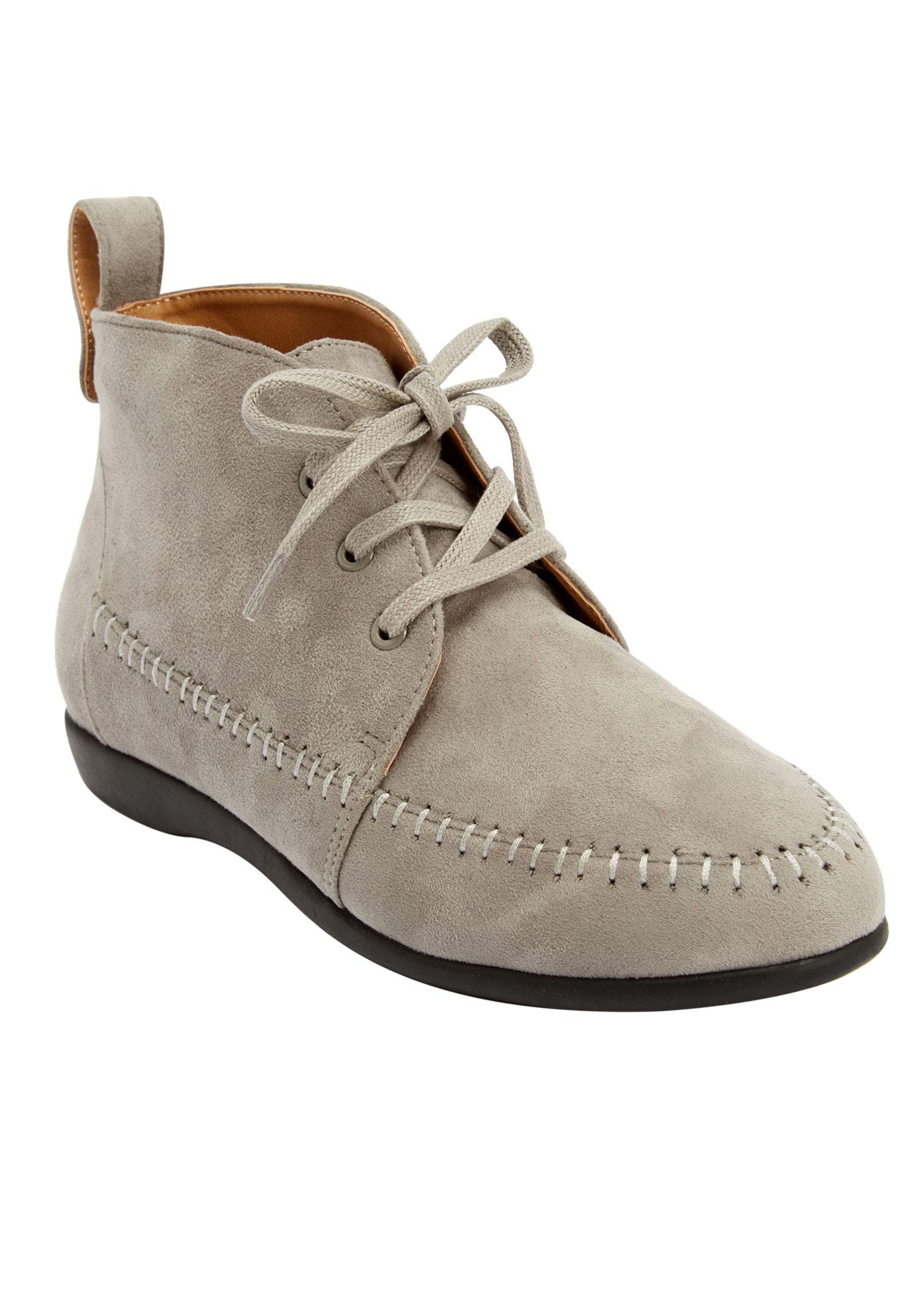 Comfortview Women's Wide Width The Elsa Bootie - Stylish & Comfortable Ankle Boots for Fall & Winter | Perfect for Office, Casual Outfits & Outdoor Walking