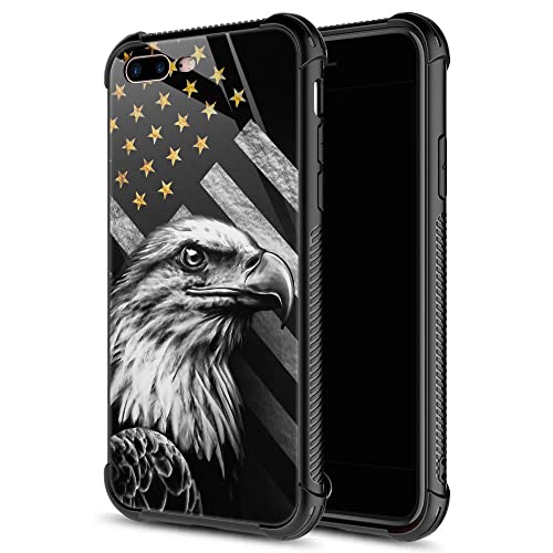 Black and White Eagle Flag