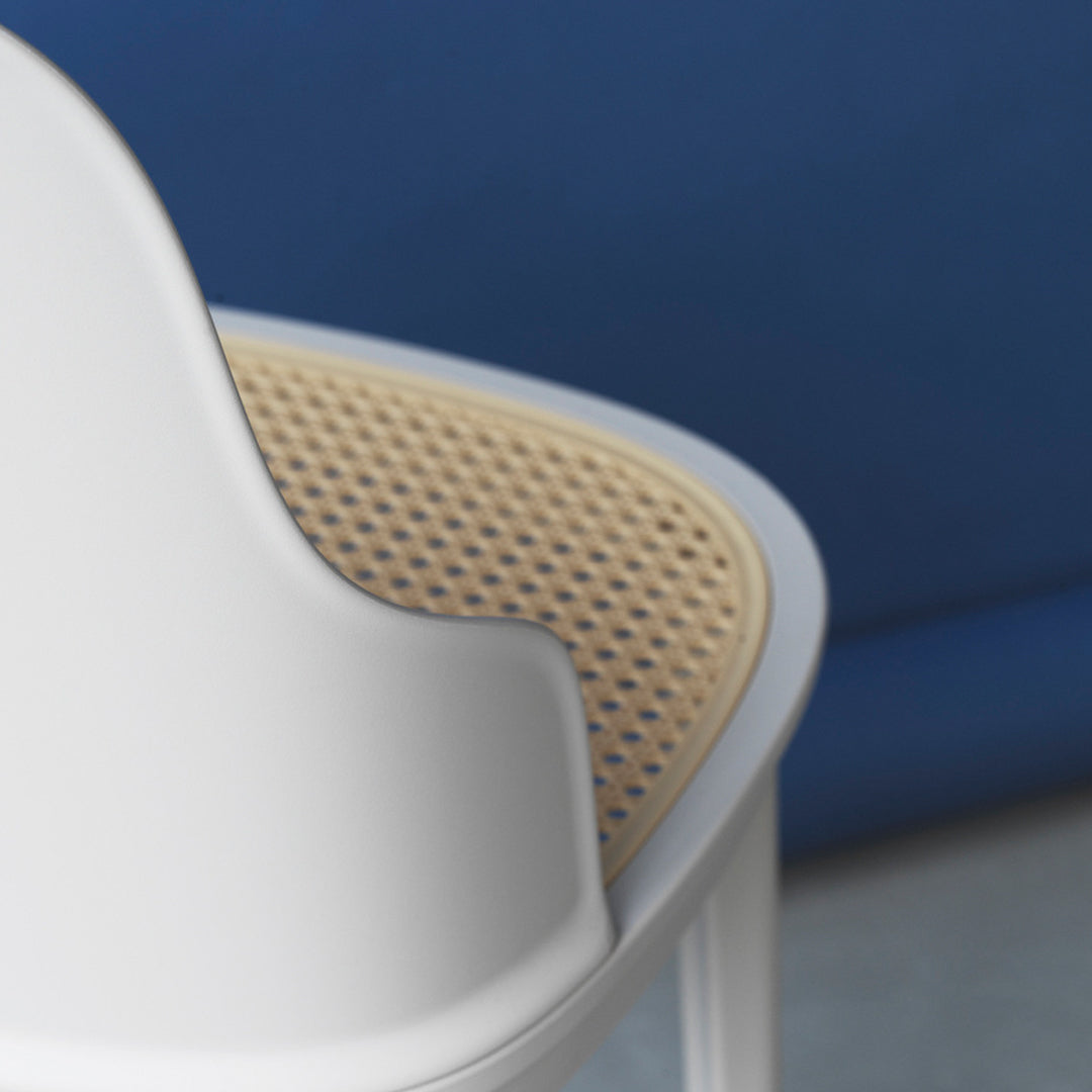 Allez Modern Dining Chair with Woven Wicker Seat - Comfortable & Stylish for Kitchen, Dining Room, or Patio