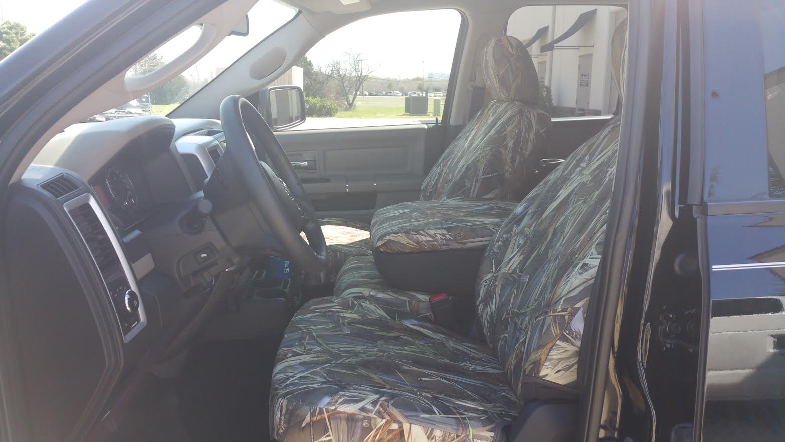 Premium Durafit Seat Covers for 2009-2012 Dodge Ram 1500 & 2010-2012 Ram 2500-3500 - DRT Camo Endura Fabric - Waterproof & Durable Truck Seat Protectors for Off-Roading, Hunting & Work Trucks