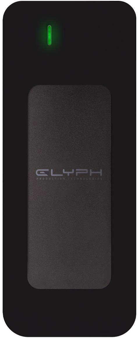 Glyph Atom SSD 500GB Portable External Solid State Drive - USB-C, USB 3.0 & Thunderbolt 3 Compatible - High Speed Data Transfer for Mac, PC, Laptop (Black) - Perfect for Gaming, Video Editing & Backup Storage