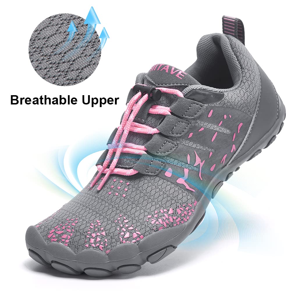 HIITAVE Women's Barefoot Water Shoes - Lightweight Quick-Dry Beach Shoes for Swimming, Surfing, Hiking & Yoga | Minimalist Aqua Shoes for Outdoor Activities