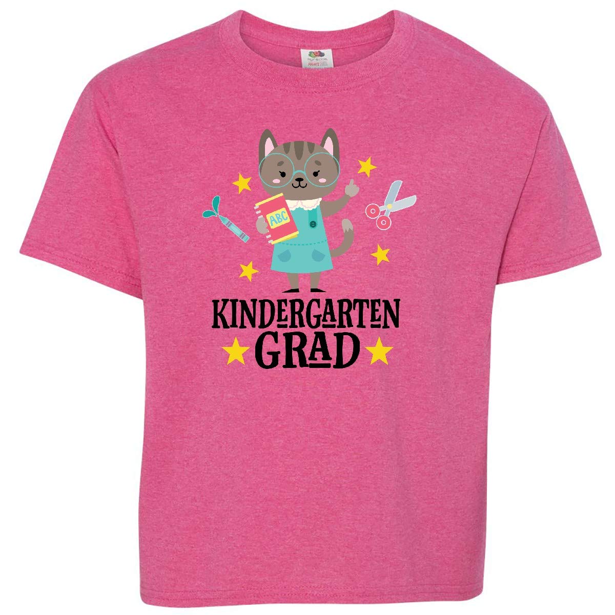 Inktastic Kindergarten Graduation T-Shirt for Girls - Cute Youth Kids Tee for School Celebration, First Day & Graduation Photos