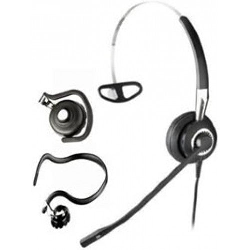 Jabra BIZ 2400 Mono Noise-Canceling Headset with 82 Microphone - 3-in-1 USB, Bluetooth & DECT Connectivity for Office, Call Center & Remote Work