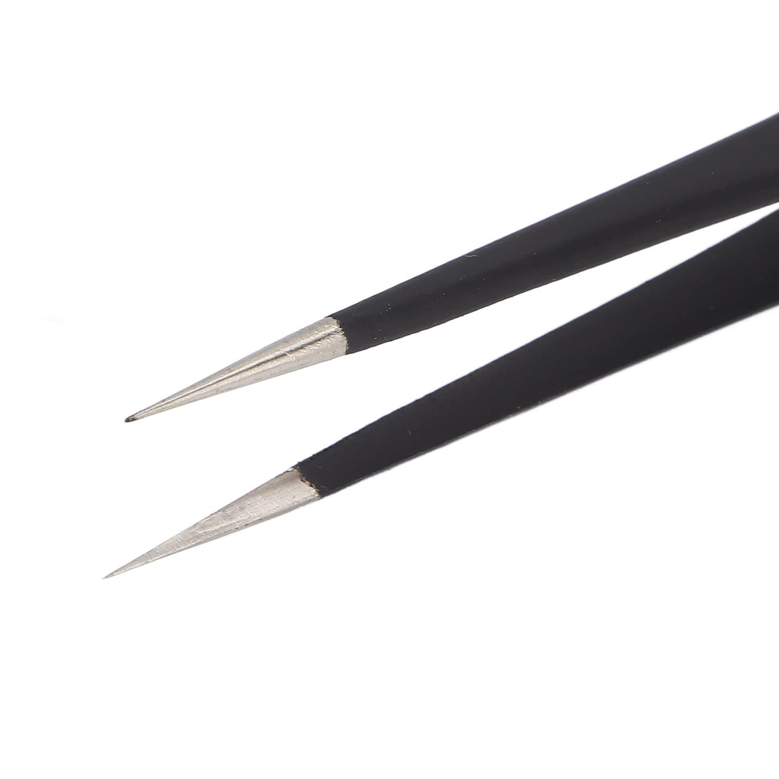 Premium Stainless Steel Nail Tweezers - Rustproof, Durable & Ergonomic Design for Professional & Home Manicure/Pedicure | Perfect for Nail Art, Cuticle Care & False Nail Application