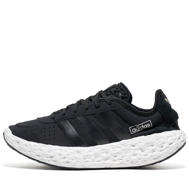 Adidas Zponge Running Shoes for Men - Core Black/Matte Silver | Lightweight Cushioned Sneakers for Jogging, Gym & Everyday Wear