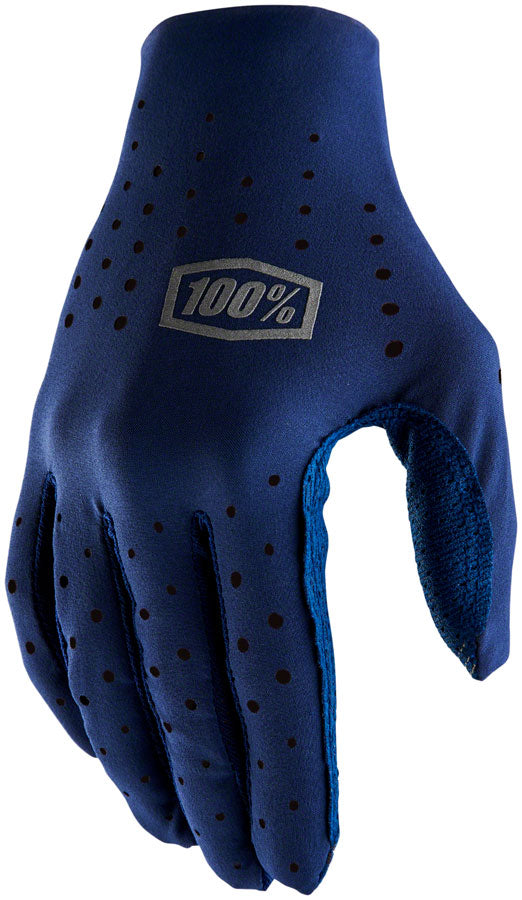 100% Cotton Navy Full Finger Sling Gloves - Medium Size for Rock Climbing, Gym Workouts & Outdoor Sports