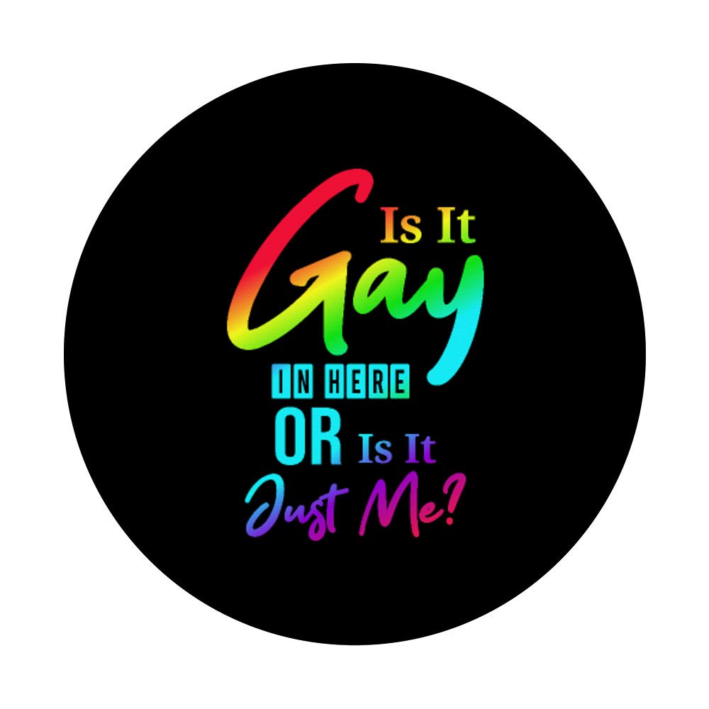 Funny Gay Pride T-Shirt - 'Is It Gay In Here Or Just Me?' LGBTQ+ Gift for Men & Women - Perfect for Pride Parades, Parties & Everyday Wear