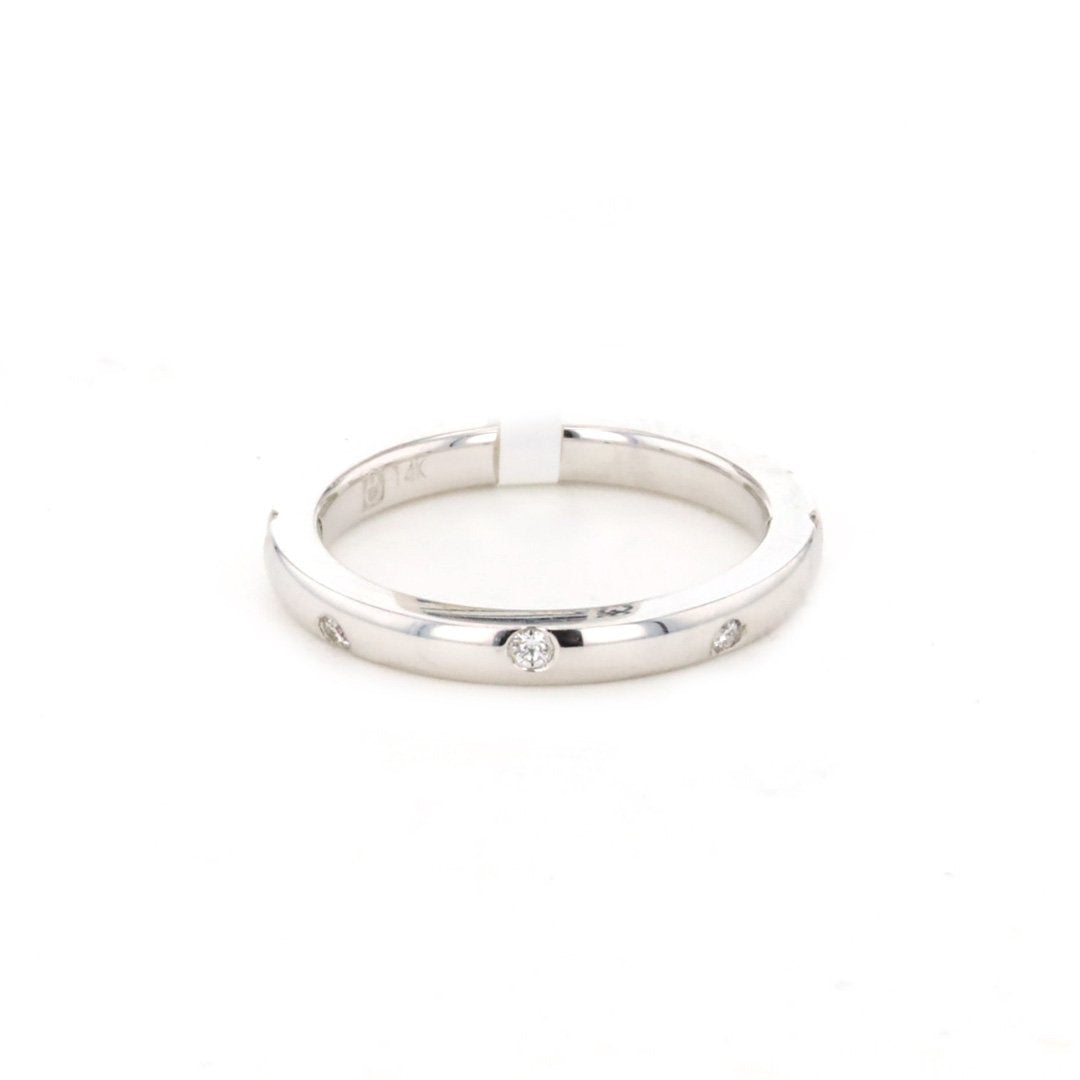 0.08 Carat Diamond Polished Finish Wedding Band Ring for Women - Perfect for Engagement, Anniversary & Special Occasions