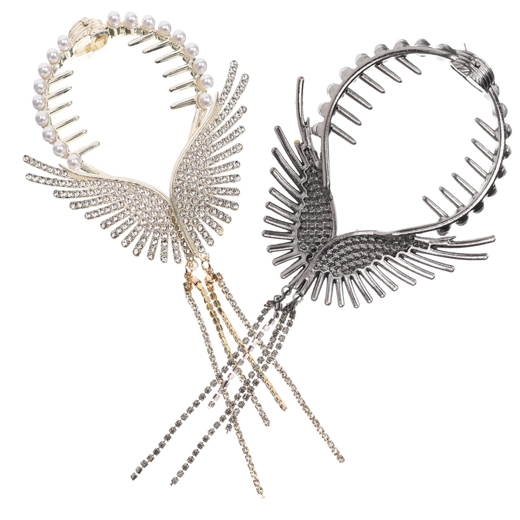 Stylish Diamond Ponytail Holders with Tassel Chain - Elegant Hair Accessories for Women | Perfect for Parties, Weddings & Everyday Fashion