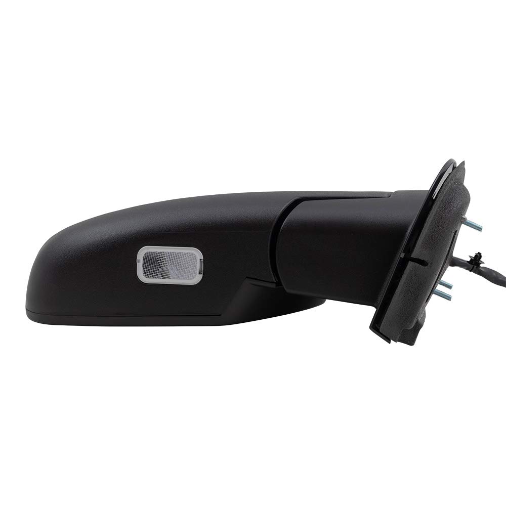 Replacement Passenger Side Power Heated Door Mirror with Chrome Cap for 2009-2013 Chevy Silverado Pickup Truck - Perfect for Winter Driving & Enhanced Visibility (Part #20756974)