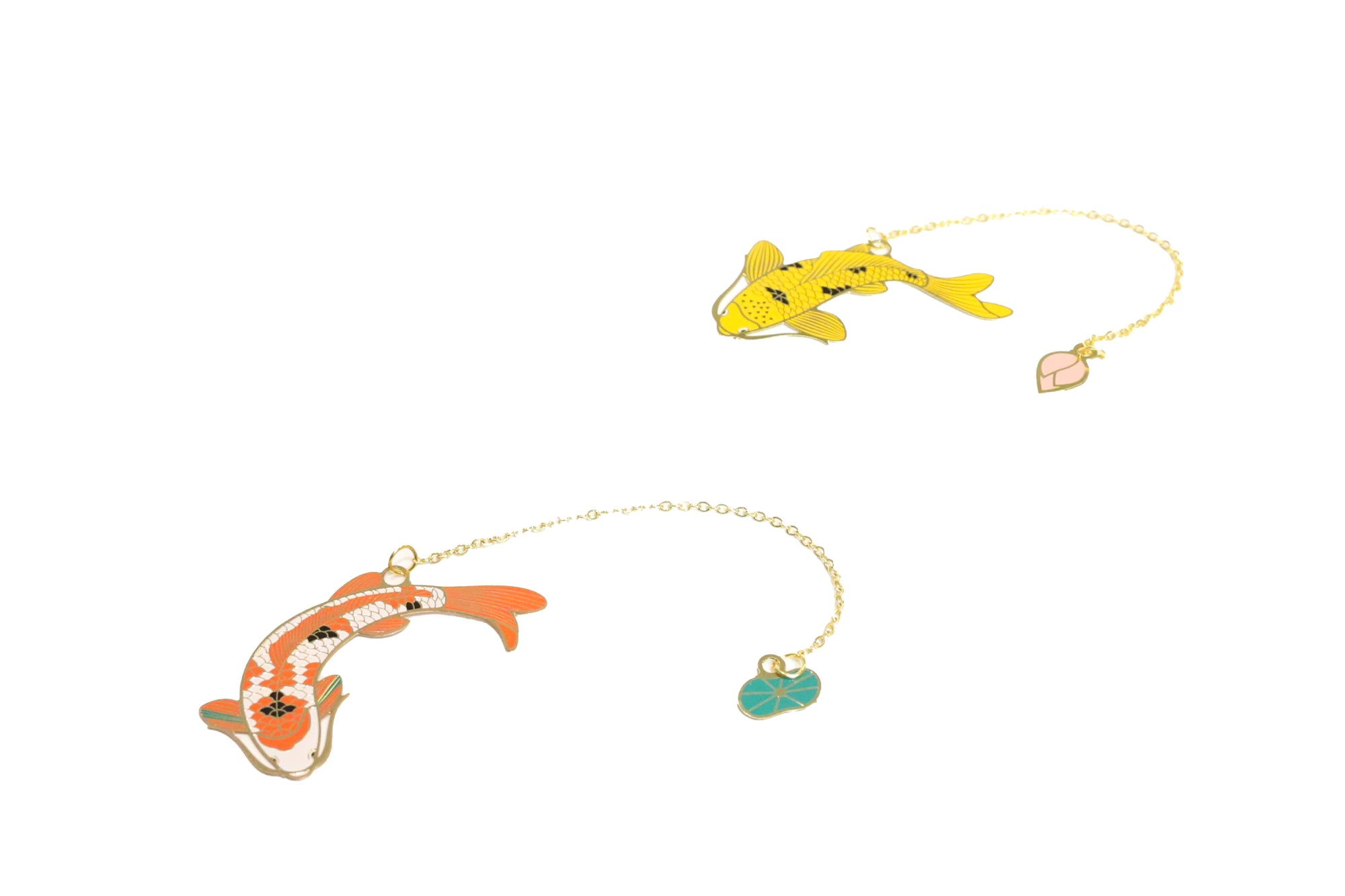 Elegant Metallic Koi Fish Bookmark - Handmade Japanese Style Reading Accessory for Book Lovers, Perfect Gift for Readers & Bookworms - Great for Novels, Journals & Bible Study