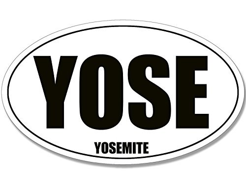 AV Oval YOSE Bumper Sticker - Durable Vinyl Decal for Cars, Trucks, Water Bottles & Coolers | 3x5 Inch Yosemite National Park Outdoor Hiking Accessory | Perfect for Road Trips, Camping & Adventure Enthusiasts