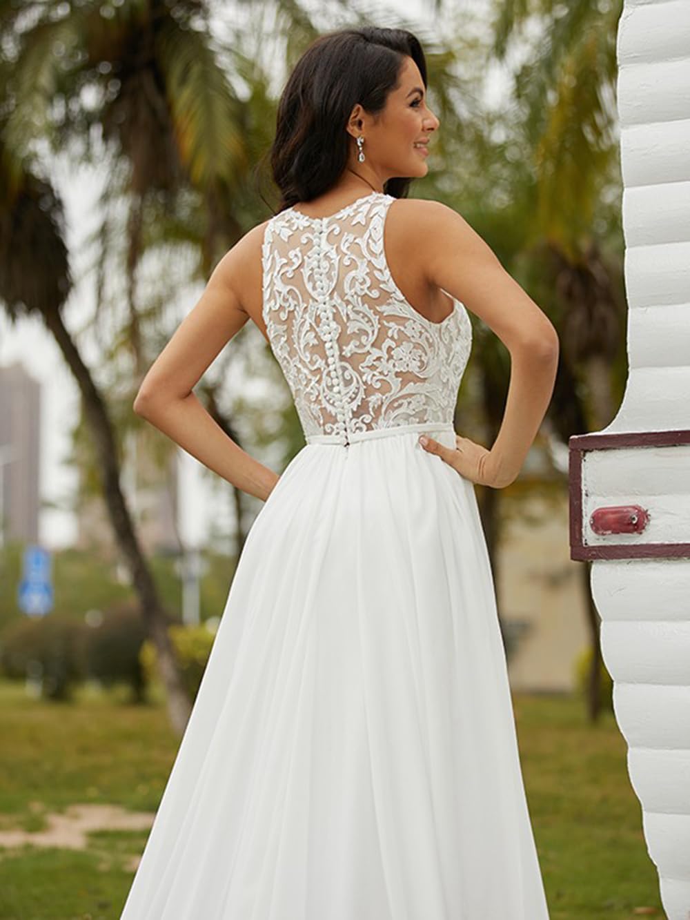 Elegant Off-The-Shoulder A-Line Satin Wedding Dress for Women - Simple Bridal Gown with Long Train (RSWD001) | Perfect for Church Ceremonies, Beach Weddings & Formal Receptions