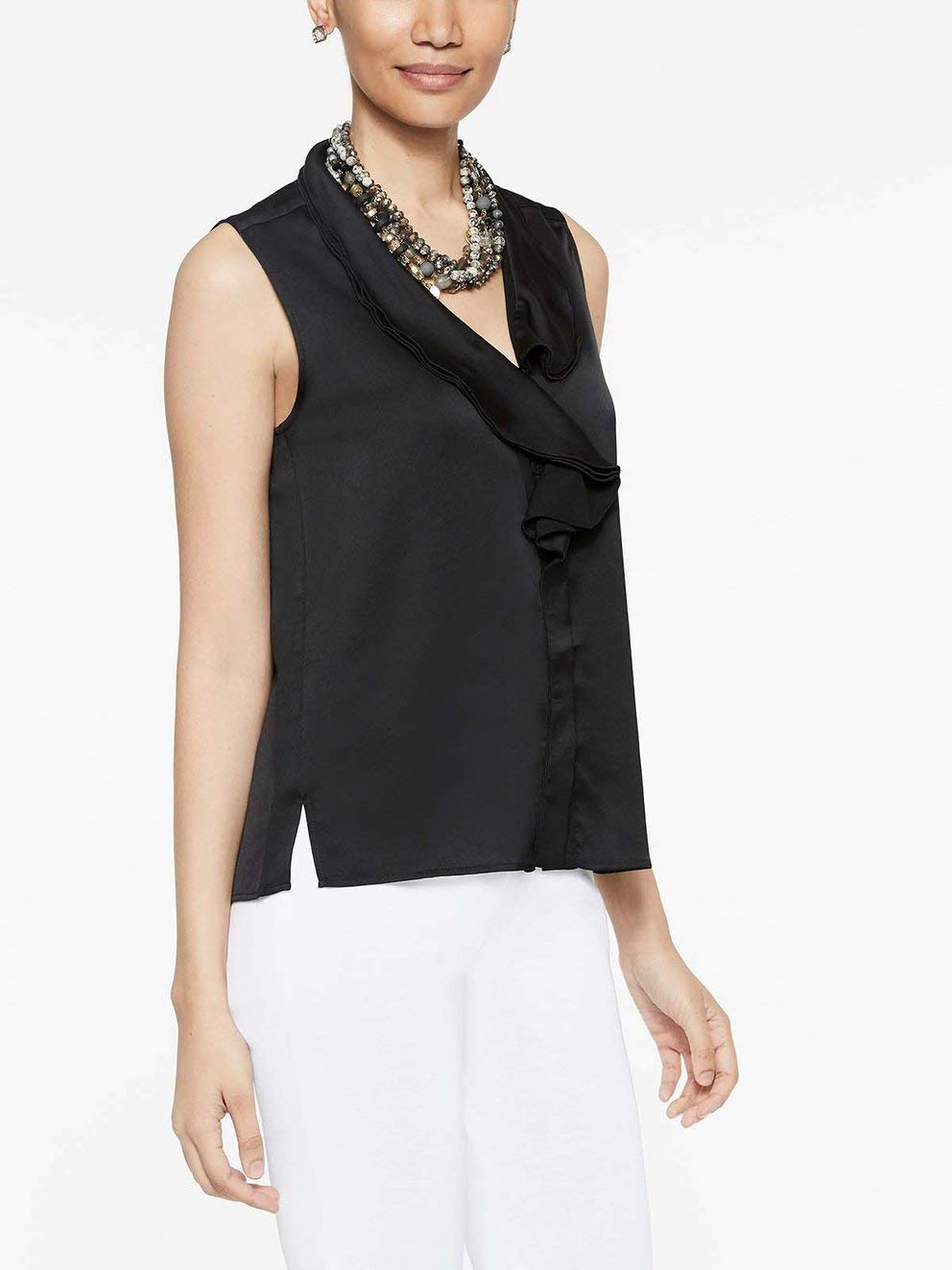 MISOOK Women's Sleeveless Blouse - Pullover Woven Tank Top for Women & Girls, Machine Washable, Lightweight Summer Top for Work, Casual & Vacation Wear