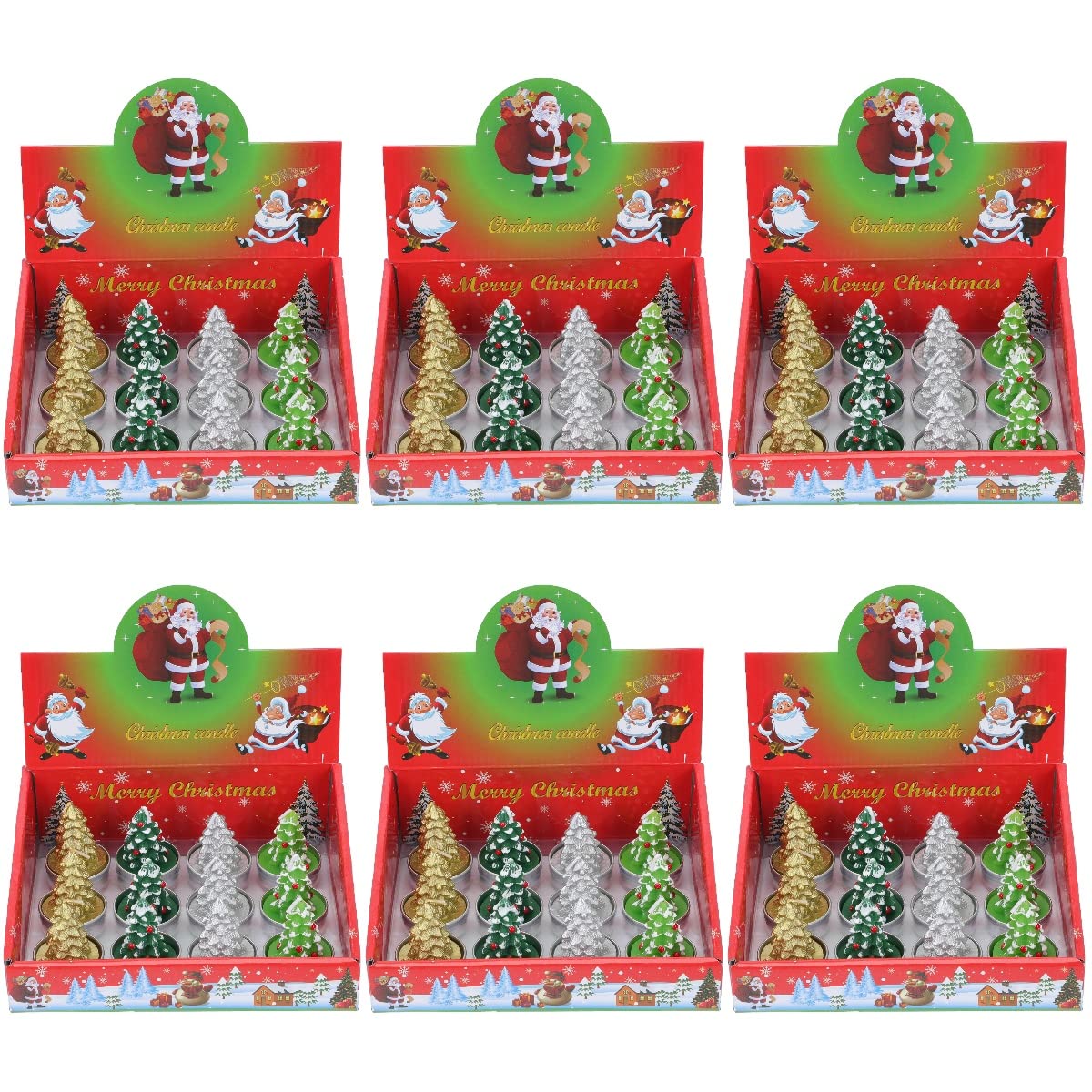 GALPADA 72-Piece Christmas Aroma Candles Set - Holiday Scented Decorative Candles for Xmas Tree Decorations & Festive Home Décor | Perfect for Holiday Parties, Gift Giving & Creating Cozy Winter Atmosphere