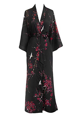 Cherry Blossom & Crane - Black