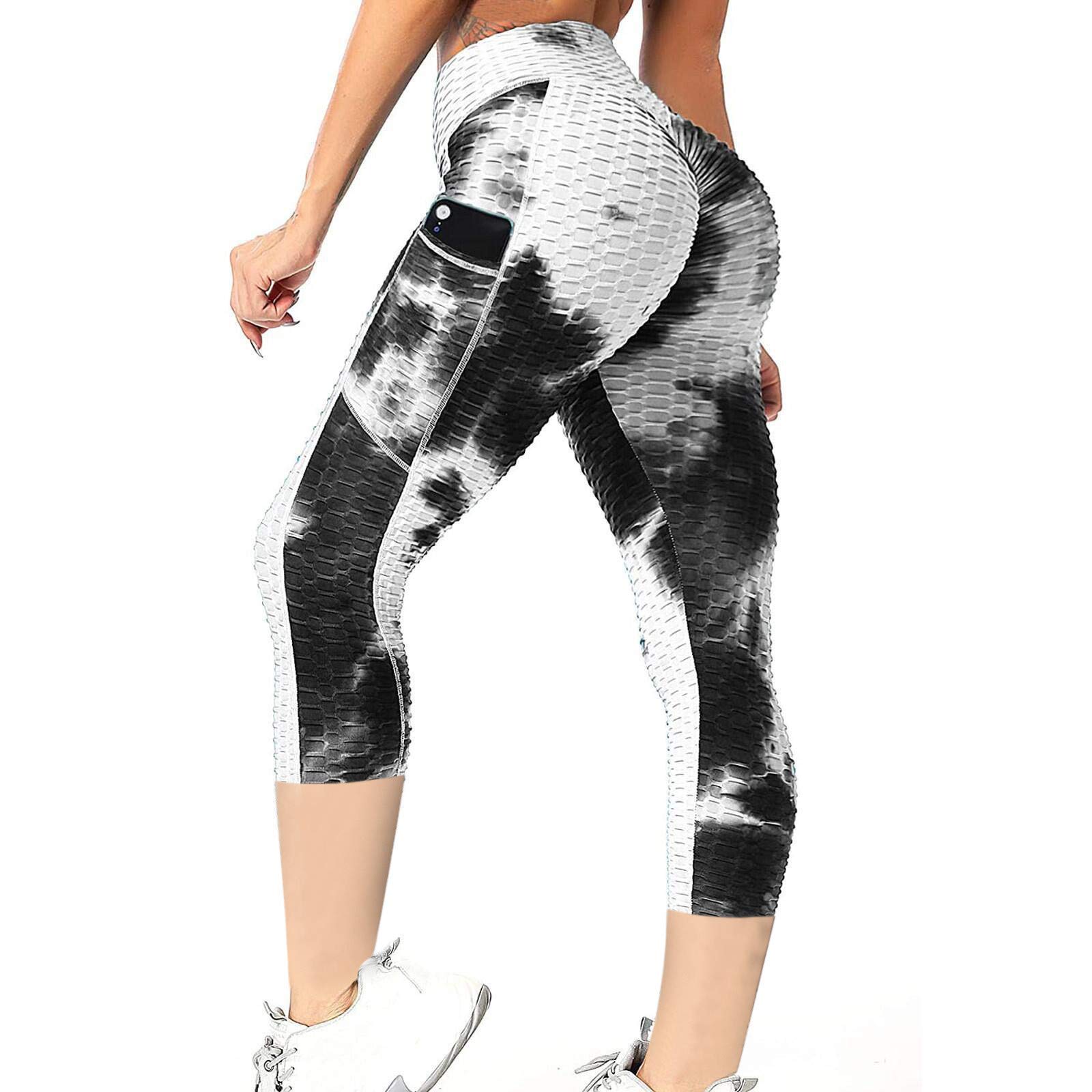 TikTok Leggings for Women - High Waist Workout Leggings with Pockets, Yoga Running Athletic Pants, Butt Lifting Sweatpants for Gym, Fitness & Everyday Wear