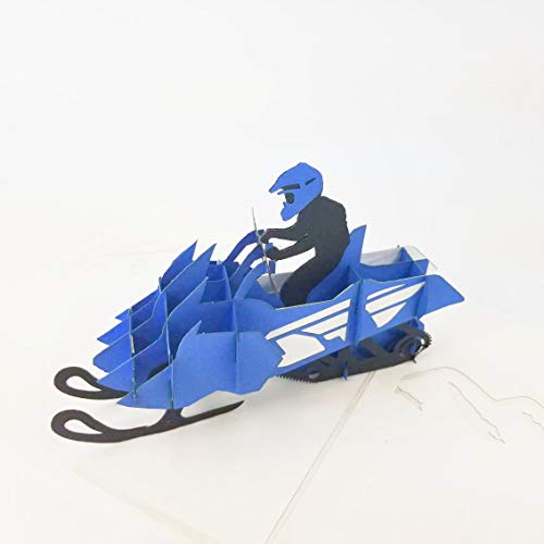 Snowmobile Pop Up Card