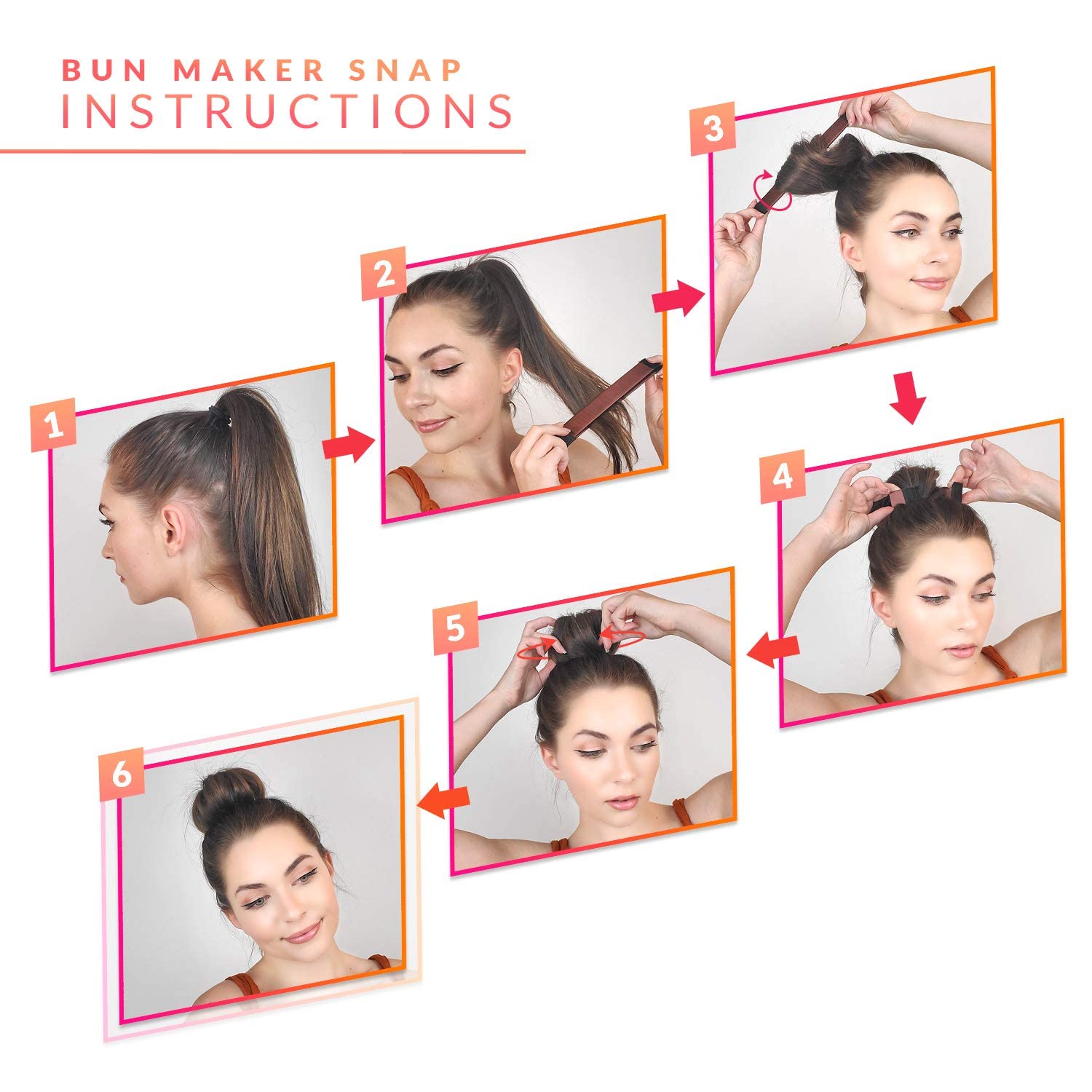 ASG 2 Pack Black Magic Hair Twist - Perfect Hair Juda Bun Maker for Women & Girls - Hair Accessories for Ponytails, Buns & Updos (Great for Work, Parties & Everyday Styling)